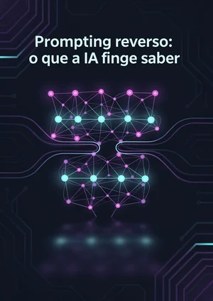 Capa do e-book Prompting reverso: o que a IA finge saber